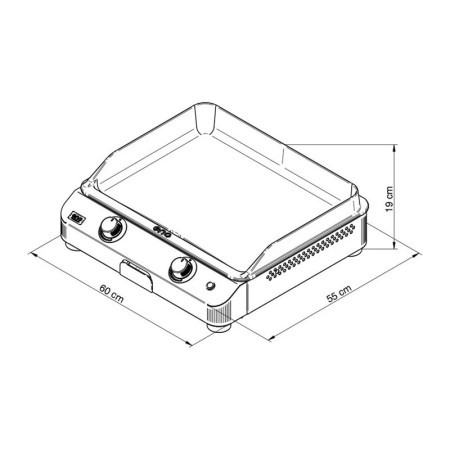 Enò - PLANCHA A GAS FUSION 60