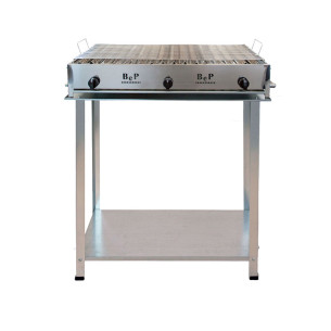 BARBECUE A GAS INOX 3 FUOCHI BeP