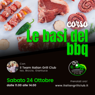 SABATO 24 OTTOBRE | Le basi del BBQ